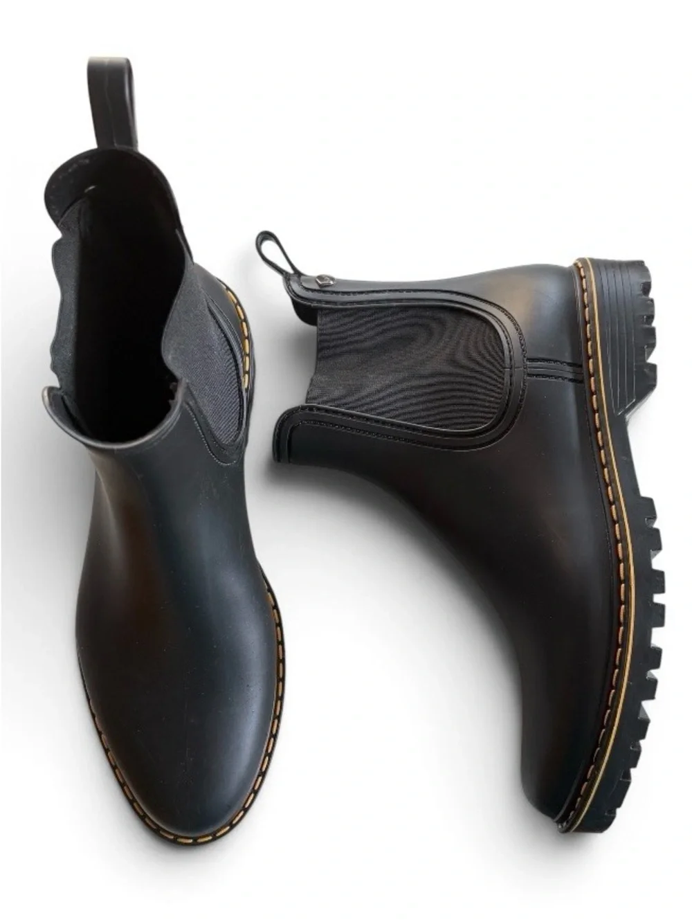 IGOR Women’s Black Rain boot Sleek Slip-On Design Size 41 Like New